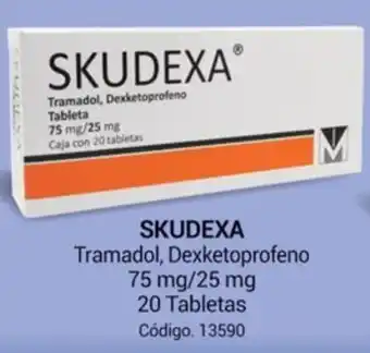 SKUDEXA Tramadol, Dexketoprofeno 75 mg/25 mg 20 Tabletas