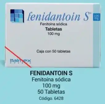 Farmacias Bazar FENIDANTOIN S Fenitoína sódica 50 Tabletas oferta