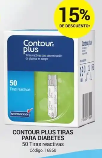 CONTOUR PLUS TIRAS PARA DIABETES 50 Tiras reactivas