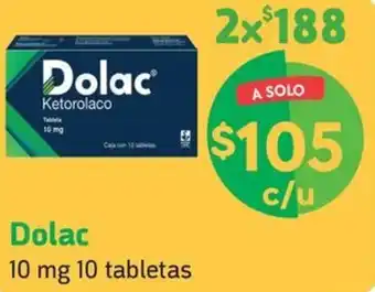 Farmacias YZA Dolac 10 mg 10 tabletas oferta
