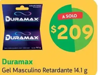 Farmacias YZA Duramax Gel Masculino Retardante 14.1 g oferta