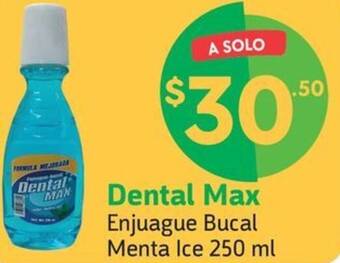 Farmacias YZA Dental Max Enjuague Bucal Menta Ice 250 ml oferta