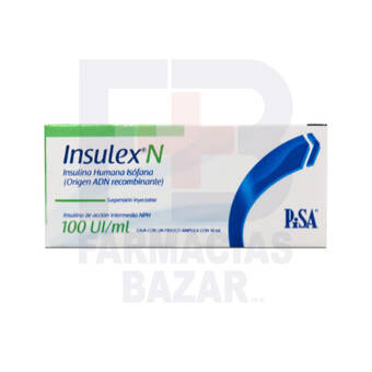 Farmacias Bazar Insulex-n 100ui frasco ampula 10ml oferta