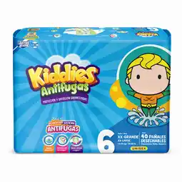 Farmacias YZA Pañal kiddies antifugas talla 6 xx grande 40 pañales oferta