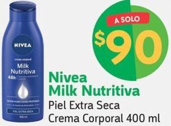 Farmacias YZA Nivea Milk Nutritiva Piel Extra Seca Crema Corporal 400 ml oferta