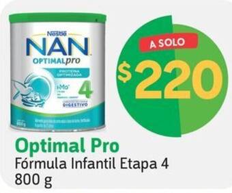 Farmacias YZA Optimal Pro Fórmula Infantil Etapa 4 800 g oferta