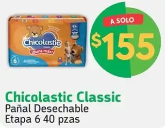 Farmacias YZA Chicolastic Classic Pañal Desechable Etapa 6 40 pzas oferta