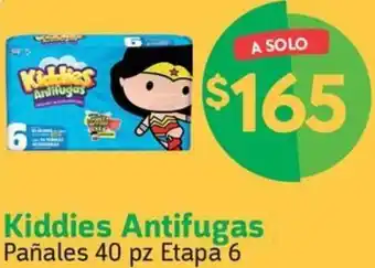 Farmacias YZA Kiddies Antifugas Pañales 40 pz Etapa 6 oferta