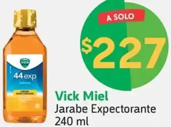 Farmacias YZA Vick Miel Jarabe Expectorante 240 ml oferta