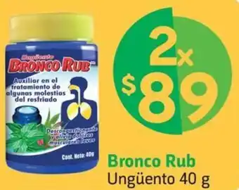 Farmacias YZA Bronco Rub Ungüento 2x40g oferta