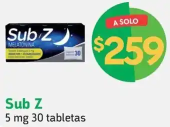 Farmacias YZA Sub Z 5 mg 30 tabletas oferta