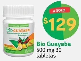 Farmacias YZA Bio Guayaba 500 mg 30 tabletas oferta