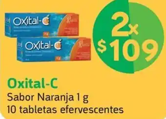 Farmacias YZA Oxital-C Sabor Naranja 2x1g 10 tabletas efervescentes oferta