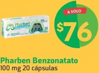 Farmacias YZA Pharben Benzonatato 100 mg 20 cápsulas oferta