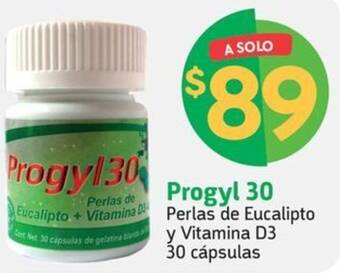 Farmacias YZA Progyl 30 Perlas de Eucalipto y Vitamina D3 30 cápsulas oferta