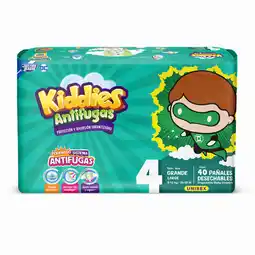Farmacias YZA Pañal kiddies antifugas talla 4 grande 40 pañales oferta