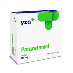 Farmacias YZA Yza paracetamol 750mg 10 tabs oferta