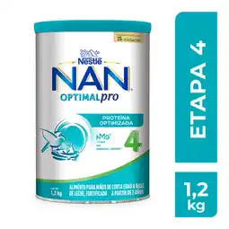 Farmacias YZA Nan 4 optimal pro fórmula infantil a partir de 2 años 1.2kg oferta