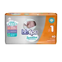 Farmacias YZA Pañal bbtips sensitive talla 1 40 pañales oferta