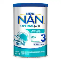 Farmacias YZA Nan 3 optimal pro fórmula infantil 1 a 2 años 1.2kg oferta