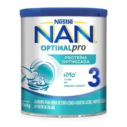 Farmacias YZA Nan 3 optimal pro fórmula infantil a partir de 1 año 760g oferta