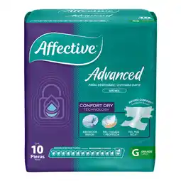 Farmacias YZA Pañal para adulto affective advanced talla grande 10 pzas oferta