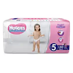 Farmacias YZA Pañales huggies ultraconfort etapa 5 niña 40 unidades oferta