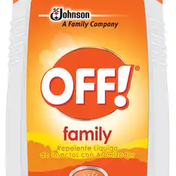 Farmacias YZA Off! family repelente líquido insectos atomizador 177ml oferta