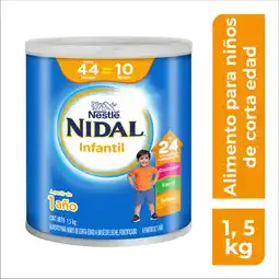 Farmacias YZA Nidal infantil alimento para niños de corta edad 1.5kg oferta