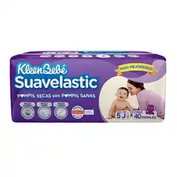 Farmacias YZA Pañal suavelastic max extra jumbo kleenbebe 40 sbs oferta