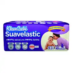 Farmacias YZA Pañal suavelastic max extra jumbo kleenbebe 40 sbs oferta