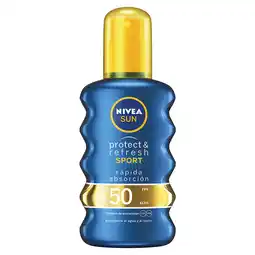 Farmacias YZA Nivea sun protector solar corporal protect & refresh sport fps50 200 ml oferta