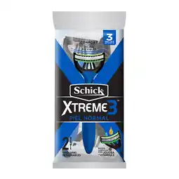 Farmacias YZA Schick rastrillo xtreme3 2 pzas oferta