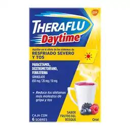 Farmacias YZA Theraflu daytime 650mg/20mg/10mg 6 sbs oferta