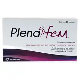 Farmacias YZA Plenafem suplemento alimenticio 30 caps oferta