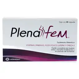 Farmacias YZA Plenafem suplemento alimenticio 30 caps oferta