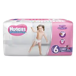 Farmacias YZA Pañales huggies ultraconfort etapa 6 niña 40 unidades oferta