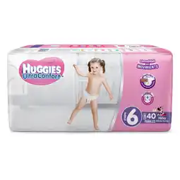 Farmacias YZA Pañales huggies ultraconfort etapa 6 niña 40 unidades oferta