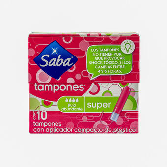 Farmacias YZA Tampones saba súper 10 unidades oferta