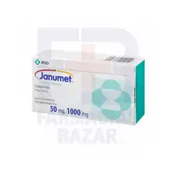 Farmacias Bazar Janumet 50/1000mg 56 tabletas oferta