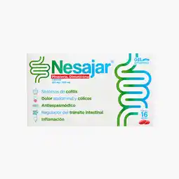 Farmacias YZA Nesajar pinaverio, dimeticona 16 cápsulas oferta