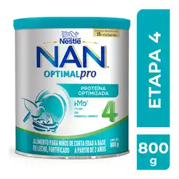 Farmacias YZA Nan 4 optimal pro fórmula infantil a partir de 2 años 800g oferta