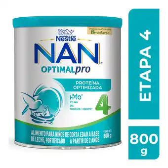 Farmacias YZA Nan 4 optimal pro fórmula infantil a partir de 2 años 800g oferta