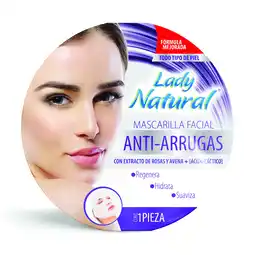 Farmacias YZA Ladynatural mascarilla antiarrugas 1 pza oferta