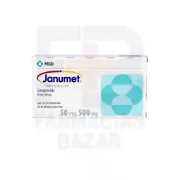 Farmacias Bazar Janumet 50/500mg 28 tabletas oferta