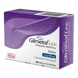 Farmacias Bazar Glimetal lex 4/850mg 16 tabletas oferta