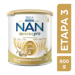Farmacias YZA Nan 3 supreme pro fórmula infantil a partir de 1 año 800g oferta