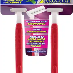 Farmacias YZA Lidernova dama 2 hojas rastrillo 2 pzas oferta