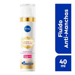 Farmacias YZA Nivea cellular luminous630 anti-manchas fluido facial aclarador de piel fps50 40 ml oferta