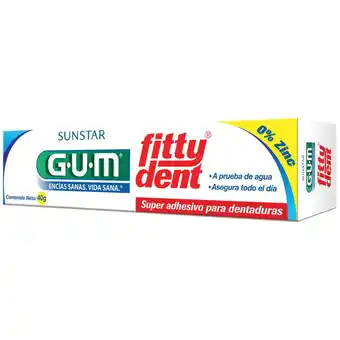 Farmacias YZA Gum fittydent adhesivo para dentaduras 40g oferta